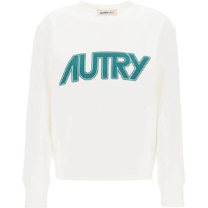 Autry Sweatshirts , White , Dames , Maat: S