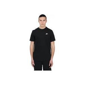 Nike Sportswear Club T-Shirt in Zwart , Black , unisex , Maat: S
