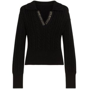 Twinset, Dames, Truien, Zwart, Maat: S