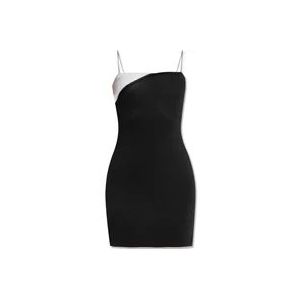 Jacquemus Aro slip jurk , Black , Dames , Maat: 2XS