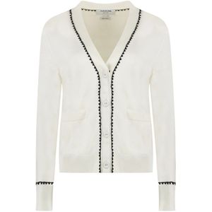 Thom Browne, Dames, Truien, Wit, Maat: XS Katoen,