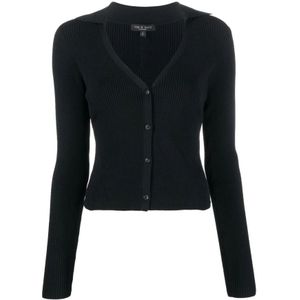 Rag & Bone, Dames, Truien, Zwart, Maat: M Nylon,