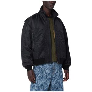 Brain Dead, Heren, Jassen, Zwart, Maat: M Nylon,