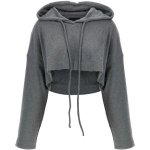 Giovanni Bedin, Dames, Sweatshirts & Hoodies, Grijs, Maat: 2XS Katoen,