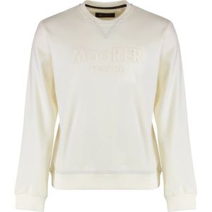 Moorer, Heren, Truien, Wit, Maat: M Wol,