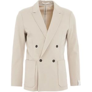 Paolo Pecora, Heren, Jassen, Beige, Maat: M
