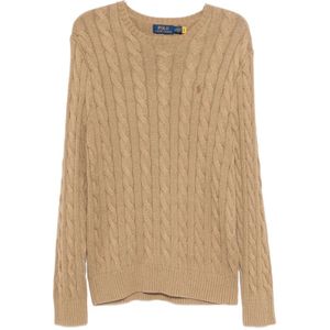 Ralph Lauren, Heren, Truien, Beige, Maat: XL Katoen,