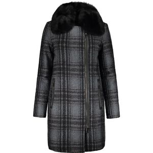 Moorer, Dames, Mantels, Blauw, Maat: XS Zijde,