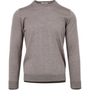 Paolo Pecora, Heren, Sweatshirts & Hoodies, Bruin, Maat: 2XL Wol,