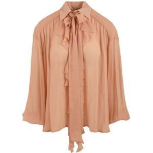 Aniye By, Dames, Blouses & Shirts, Beige, Maat: S