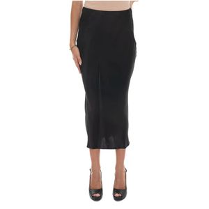 Hugo, Dames, Rokken, Zwart, Maat: 2XL Satijn,