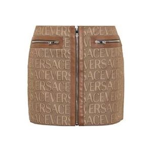 Versace Stijlvolle Rok voor Vrouwen , Brown , Dames , Maat: XS