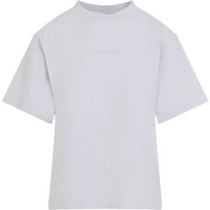 Balenciaga, Dames, Tops, Wit, Maat: M Katoen,