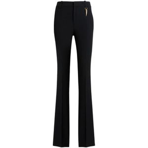 Roberto Cavalli, Dames, Broeken, Zwart, Maat: XS Viscose,