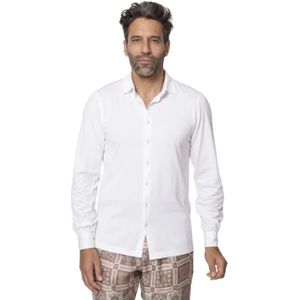 Gran Sasso, Heren, Overhemden, Wit, Maat: L Jersey,