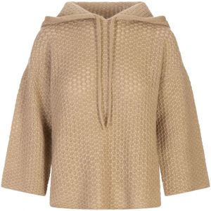 Fabiana Filippi, Dames, Sweatshirts & Hoodies, Bruin, Maat: S Zijde,