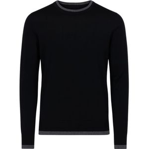 Paolo Pecora, Heren, Truien, Zwart, Maat: L Wol,