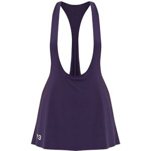Y-3, Dames, Jurken, Paars, Maat: XS Poliester,