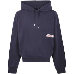Jacquemus, Heren, Sweatshirts & Hoodies, Blauw, Maat: S