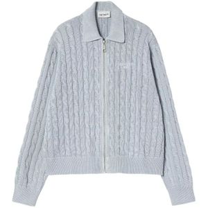 Carhartt Wip, Dames, Truien, Blauw, Maat: XS Katoen,