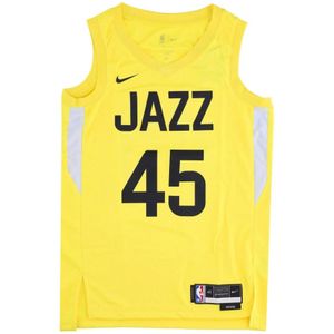 Nike Basketbal Tanktop Icon Edition 22 , Yellow , Heren , Maat: S