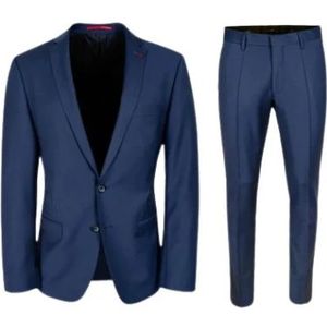 ROY Robson, Heren, Pakken, Blauw, Maat: 2XL Wol,