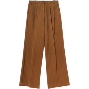 Kiltie, Dames, Broeken, Bruin, Maat: S Katoen,