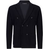 Boggi Milano - Gebreid Vest - Navy - Merino Wol - Lange Mouw