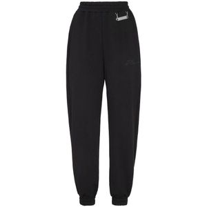 Philipp Plein, Dames, Broeken, Zwart, Maat: L Katoen,