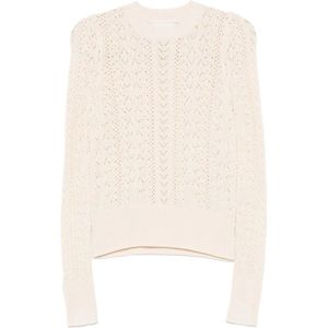 Marant étoile, Dames, Truien, Beige, Maat: S Katoen,