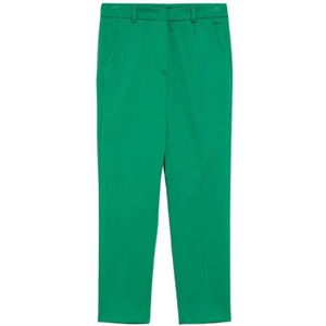 Max Mara, Dames, Broeken, Groen, Maat: 3XS Katoen,