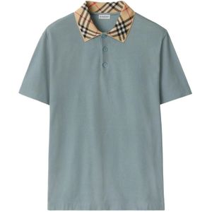 Burberry, Heren, Tops, Blauw, Maat: XL