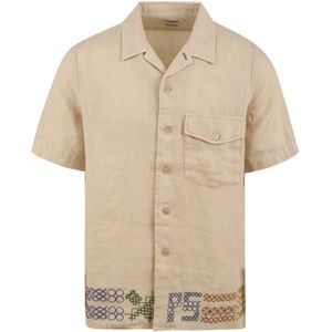 Paul Smith, Heren, Overhemden, Beige, Maat: L Linnen,