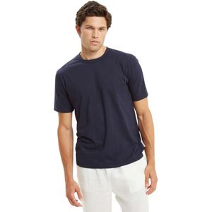 Peninsula, Heren, Tops, Blauw, Maat: L Katoen,