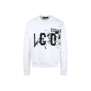 Dsquared2 Sweatshirts & Hoodies , White , Heren , Maat: M