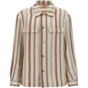 Etro, Heren, Overhemden, Veelkleurig, Maat: XS Linnen,