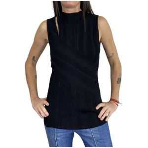 Diane Von Furstenberg, Dames, Tops, Zwart, Maat: XS