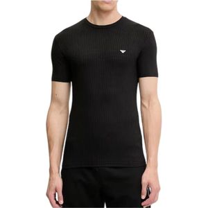 Emporio Armani, Heren, Tops, Zwart, Maat: L Modal,