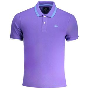 La Martina, Heren, Tops, Paars, Maat: 2XL Katoen,