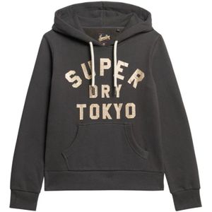 Superdry - Hoodie - Zwart - Dames