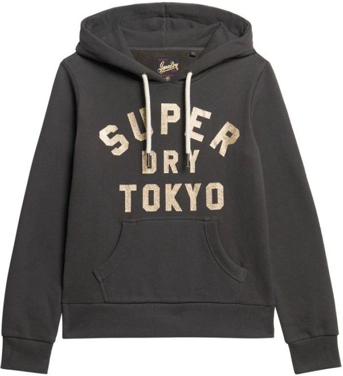 Superdry - Hoodie - Zwart - Dames