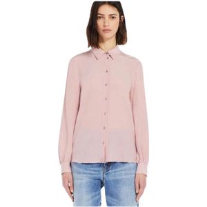 Max Mara, Dames, Blouses & Shirts, Roze, Maat: S Zijde,