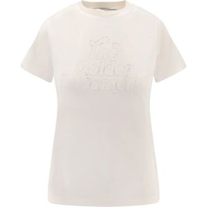 Golden Goose - T-shirt - Crème - Dames - Korte Mouwen - Ronde Hals