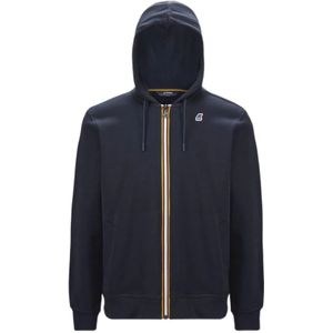 K-Way, Heren, Sweatshirts & Hoodies, Blauw, Maat: S Katoen,