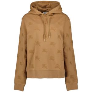 Burberry, Dames, Sweatshirts & Hoodies, Bruin, Maat: S