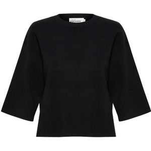 Karen by Simonsen, Dames, Truien, Zwart, Maat: M Nylon,