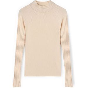 Motivi, Dames, Truien, Wit, Maat: L Leer,