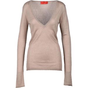 Wild Cashmere, Dames, Truien, Beige, Maat: S Zijde,