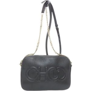 Jimmy Choo Pre-owned, Dames, Pre-owned, Zwart, Maat: ONE Size Leer,