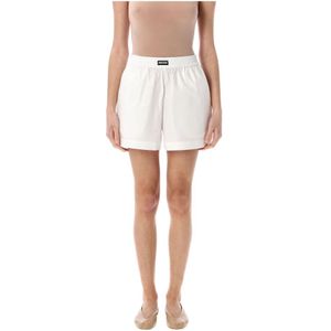 Rotate Birger Christensen, Dames, Korte broeken, Wit, Maat: M Katoen,
